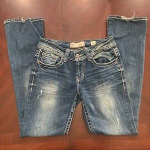 BKE Denim Culture Bootcut Mid Rise Jeans 30L Curvy